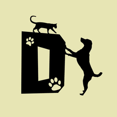Állatos ABC, D betű grafika