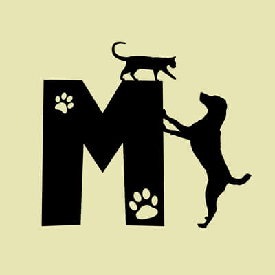 Állatos ABC, M betű grafika