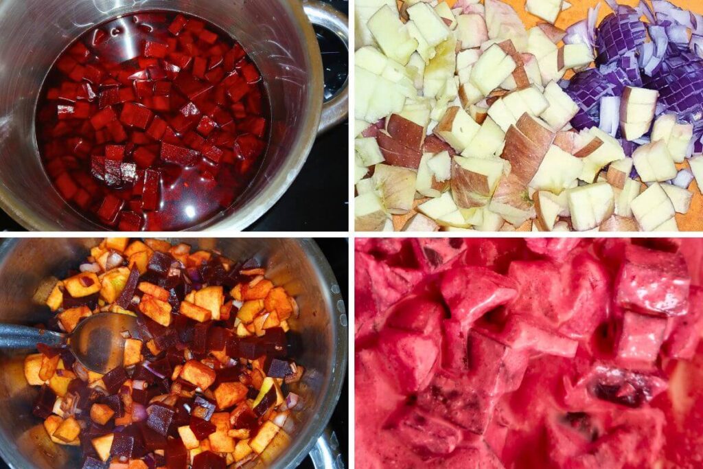 Almás céklasaláta elkészítése